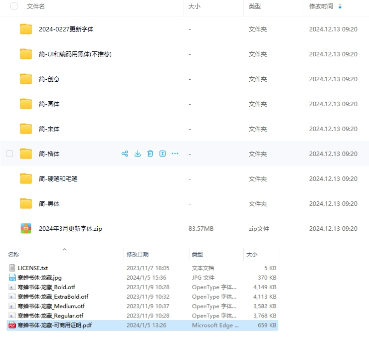 7500款免费商用字体(附可商用证明)